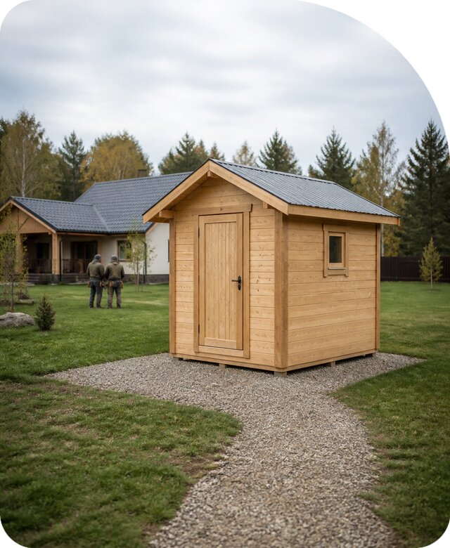 Хозблок из бруса под ключ в Химках по цене от 88120 р. | РадиДОМА-Хмк